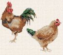 Rooster and Hen